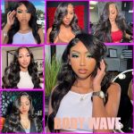 28-Inch Body Wave Lace Front Wigs - 180% Density, Pre Plucked, and Glueless Elegance for Black Women