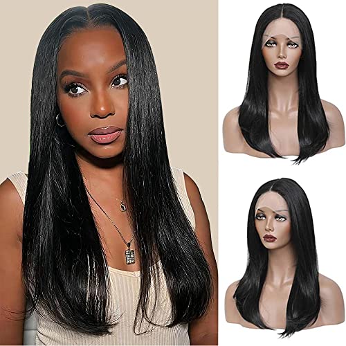 20" Medium-Length Straight Lace Front Wig