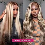 Radiant Glow Collection: AliPearl 4/613 Blonde Lace Front Wigs – Captivate with Ombre Highlight Elegance and Brazilian Virgin Hair Brilliance