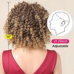 Soft Blonde Big Curly Wig - Natural Afro Kinky Curls for Black Women's Charm and Comfort