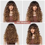 LONAI's Blonde Curly Wig with Bangs – A Stylish Statement for Daily Use, Parties, and Cosplay