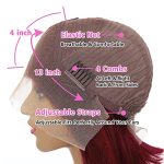 Ginger Orange Highlight Short Bob Wig - 100% Brazilian Virgin Human Hair, 13x4 HD Lace Frontal, Chocolate Brown Straight Bob, Pre-Plucked with Baby Hair, Natural Hairline (12 Inch) 🧡💇‍♀️