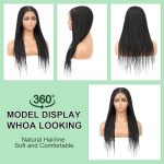 24" Knotless Braided Lace Wig for Women