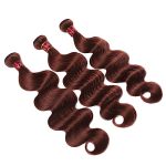 SEXAY Reddish Brown Bundles: Embrace Elegance with 12A Brazilian Body Wave Virgin Hair in Exquisite 33B Shade
