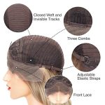 Angle Lucky 24-Inch Long Straight Black Lace Front Wig - Daily Elegance with Handmade Natural Hairline and Heat Resistant Fiber