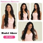 Rebecca Beauty Body Wave Lace Front Wigs - Natural Hairline, 10A Grade Brazilian Hair, and Affordable 4X4 Closure Wig for Effortless Style
