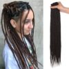 Chocolate Brown Synthetic Dreadlock Extensions