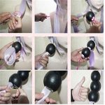 Dive into Fantasy with Long Purple White Mixed Gradient Hair - Complete Anime Cosplay Kit with Wigs, Balls, Horn, and Tail