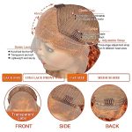 Radiant Ginger Orange Deep Wave Lace Front Wig - 100% Brazilian Human Hair, Pre-Plucked, 13x4 Transparent Lace, Colored, 180% Density (26 Inch) 🍊💇‍♀️