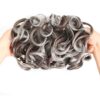 MICMART's Big Messy Bun - Dark Brown Tip Dark Pale, High-Quality Synthetic Hair Updo for Effortless Chic Looks