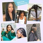 Sangtok 36 Inch Knotless Box Braids Lace Wig - Natural Elegance with Full Lace Embroidery
