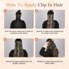 Vigorous Wavy Hair Extension - 24 Inches of Black Mix Blonde Glamour in Easy Clip-in Style