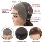 22 Inch Highlight Ombre Lace Front Wig - Honey Blonde Body Wave HD Transparent Wig with 180% Density for Effortless Glam