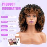 Daily Look with Fluffy Curly Afro Wig for Black Women - Natural and Stylish 1B30 Black to Auburn Brown