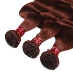 SEXAY Reddish Brown Bundles: Embrace Elegance with 12A Brazilian Body Wave Virgin Hair in Exquisite 33B Shade