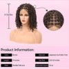 Kalyss's 12" Locs Braided Wig – Unleash Confidence with a Natural and Easy-to-Install Lace Frontal Braid Wig
