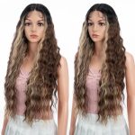 30" Long Wavy Lace Front - Silky & Soft Heat Resistant Synthetic Wigs for Women