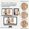 Golden Blonde Halo Hair Extensions - 20 Inch Long Wavy Hair with Invisible Wire - Adjustable Size and Secure Clips for Effortless Style