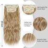 Blonde Hair Extensions Clip ins - Ombre Ash Brown to Bleach Blond