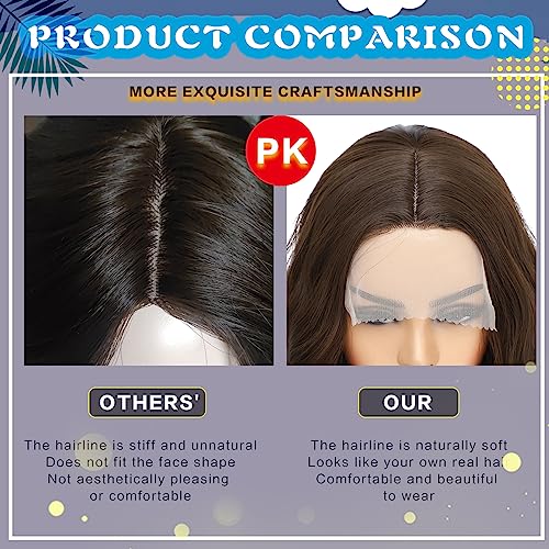 Synthetic Lace Front Wig 26 Inch, Long Black Wig for Women