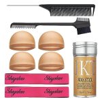 Hair Wax Stick, Lace Band, Caps, Comb, Brush