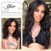 Revolutionary Comfort: Long Wavy Invisible Wire Hair Extension with Enhanced Durability and 2 Integrated Clips