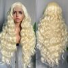 SOKU 613 Blonde Lace Frontal Wig – 32 Inch Body Wave, Transparent Lace, and Pre-Plucked Magic for Ultimate Styling
