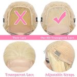 Radiant Blonde Beauty: ANNELBEL 613 Body Wave Lace Front Wig – HD Transparent Lace, Effortless Elegance (24 Inch)