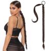 Chocolate Brown Clip-In Hair Extensions - 4PCS Thick Hairpieces 20 Inch