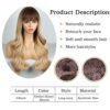 BOGSEA's Ombre Blonde Wig with Bangs - A Charming Statement for Daily Glam