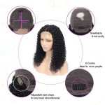 12-inch Curly Lace Front Wig, 150% Density, Brazilian Virgin Hair for Natural Beauty