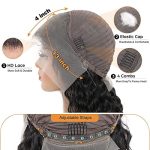 28 Inch Body Wave Lace Front Wig - 180% Density Brazilian Virgin Human Hair, 13x4 HD Transparent Lace Frontal, Pre Plucked with Baby Hair