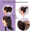 Cisyia 16-Inch Claw Clip Ponytail Extension - Natural Straight Synthetic Hairpiece for Effortless Elegance