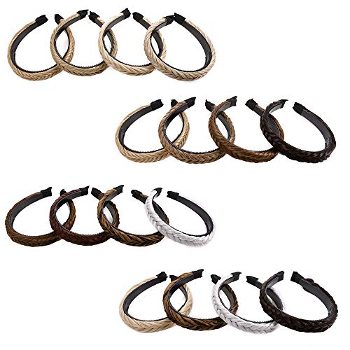 Hairro Fishtail Braided Headband – Synthetic Hairpiece with Teeth for Effortless Elegance
