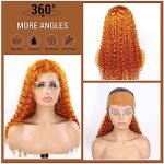 24-Inch Ginger Lace Front Wigs – 100% Unprocessed Brazilian Virgin Human Hair, HD Lace, and Pre-Plucked for Effortless Charm