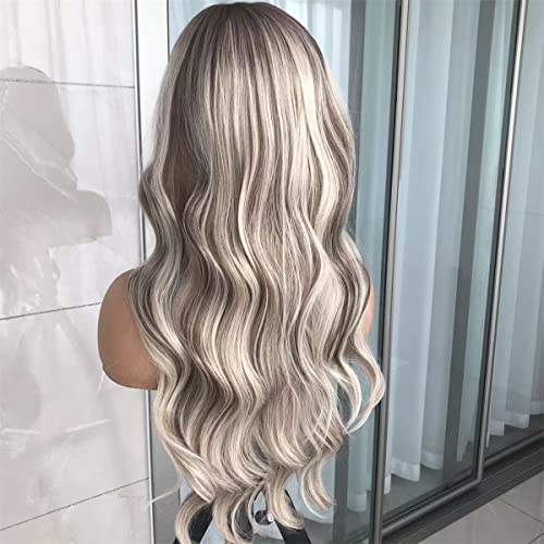 QDBOWIN's Highlight Ash Blonde Body Wave Lace Front Wig: Experience the Perfect Blend of Comfort and Glamour