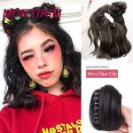 2pcs Mini Claw Clip Messy Bun - Natural-Looking, Easy to Wear Hair Pieces for Women and Girls