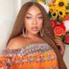 Kinky Straight Synthetic Lace Front Wig: Transform Your Look with 24-Inch Long Yaki Straight Blonde Beauty for Black Women