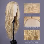 26-Inch Mixed Blonde Long Wave Wig - Heat Resistant Synthetic Hair for Effortless Elegance