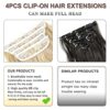 MaopaoBeauty Blonde Hair Extensions - 4PCS of Natural Blonde to Ash Blonde, 20 Inches