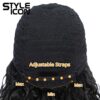 Style Icon Dark Brown Wig - Shoulder Length Ombre Lace Wig with Curly Waves, Middle Part Lace Front Synthetic Wig (13 Inches, 4) - Natural Beauty for Every Occasion 🌈💁‍♀️
