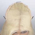13x6 Long Parting Synthetic Lace Front Wig - Pre Plucked, Bleached Knots, and 613 Blonde Magic