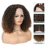 Love Lace Front Curly Wig - 15 Inch Short Curly Bob, Kinky Curly Wig in Ombre Brown, Synthetic Wig for Black Women - Perfect for Every Occasion