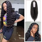 INSTASTYLE's 30 Inch Synthetic Curly Wig - Long, Black, and Natural Loose Deep Wave Curls for Effortless Elegance