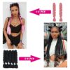 Dark Brown Jumbo Braiding Hair - Perfect Synthetic Extensions for Box Braids and Twists