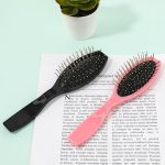 Wig Brush Duo - Stainless Steel Hair Brushes for Synthetic Wigs - 2 Pack Hair Extension Brushes for Women