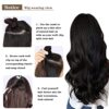 Enhance Your Look with 16-Inch Chocolate Brown Wavy Synthetic Clip-In Hair Extensions - Ideal for Natural Volume and Length