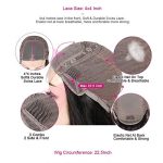 4x4 Lace Closure HD Transparent Wig - Pre Plucked, 180% Density, and Versatile Styling