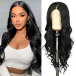 QD-Udreamy Black Lace Front Wig, Body Wave Lace Front Wigs, Transparent Lace Wig Pre Plucked with Baby Hair, 26 inch Long Wavy Wig for Women, Glueless Lace Wig for Black Women