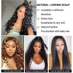 24 Inch Loose Deep Wave Lace Front Wigs Human Hair - Pre Plucked, Pre Cut, Glueless, Natural Black Beauty for Black Women